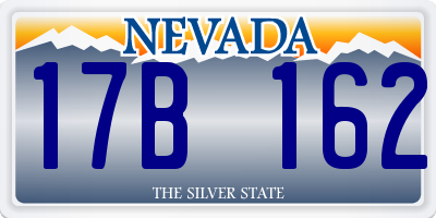 NV license plate 17B162