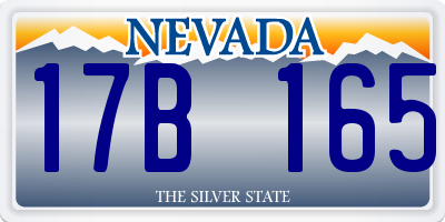 NV license plate 17B165