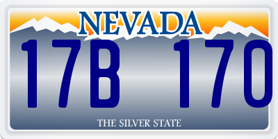 NV license plate 17B170