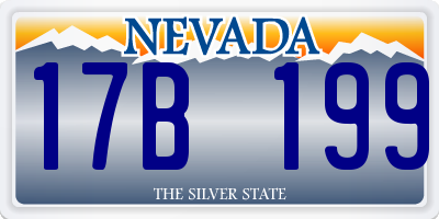 NV license plate 17B199