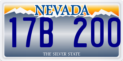 NV license plate 17B200