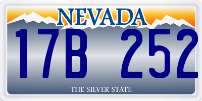 NV license plate 17B252