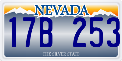 NV license plate 17B253