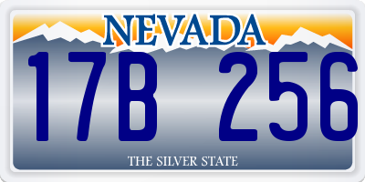 NV license plate 17B256