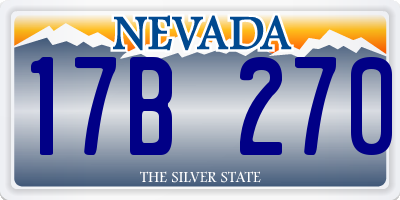 NV license plate 17B270