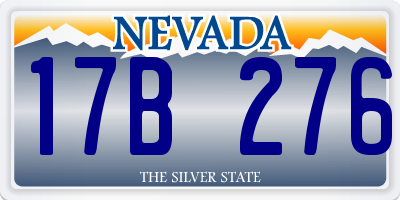 NV license plate 17B276