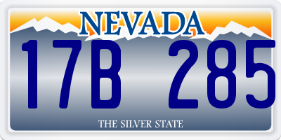 NV license plate 17B285