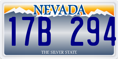 NV license plate 17B294