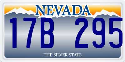 NV license plate 17B295