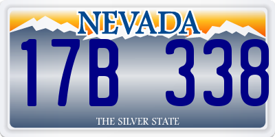 NV license plate 17B338