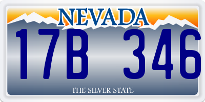 NV license plate 17B346