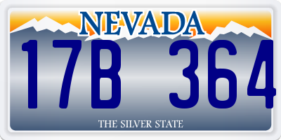 NV license plate 17B364