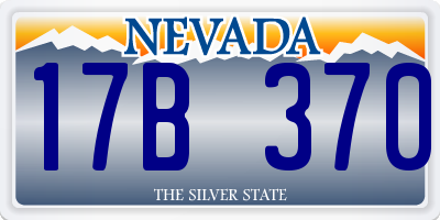 NV license plate 17B370