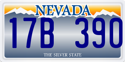 NV license plate 17B390