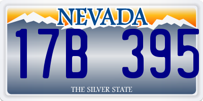 NV license plate 17B395