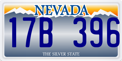 NV license plate 17B396