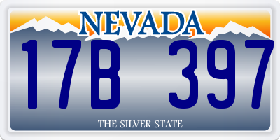 NV license plate 17B397