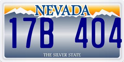 NV license plate 17B404