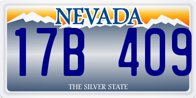 NV license plate 17B409