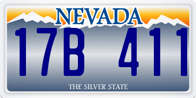 NV license plate 17B411