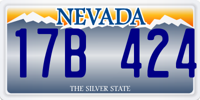 NV license plate 17B424