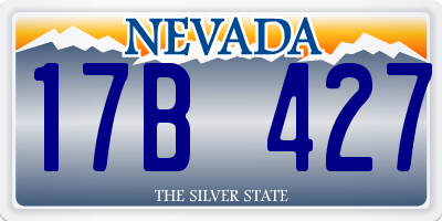 NV license plate 17B427