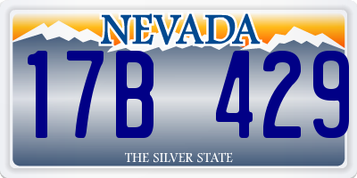 NV license plate 17B429