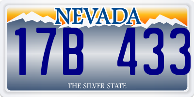 NV license plate 17B433