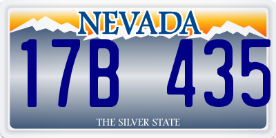 NV license plate 17B435