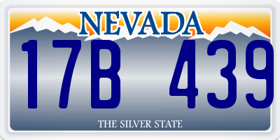 NV license plate 17B439