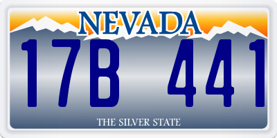 NV license plate 17B441