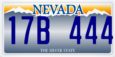NV license plate 17B444