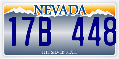 NV license plate 17B448