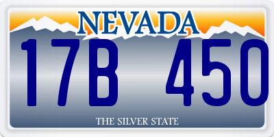 NV license plate 17B450