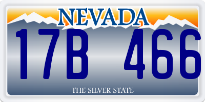 NV license plate 17B466