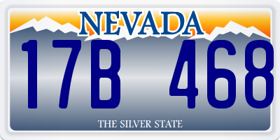 NV license plate 17B468