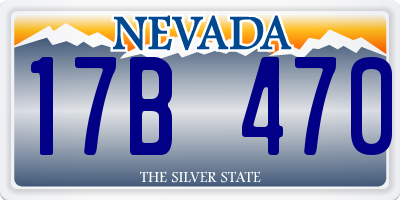 NV license plate 17B470