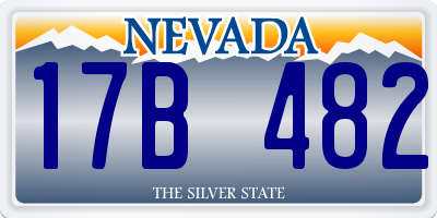 NV license plate 17B482