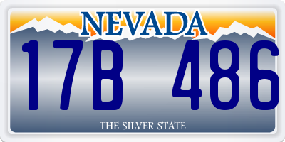 NV license plate 17B486