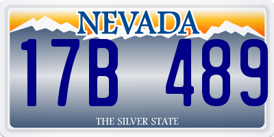 NV license plate 17B489