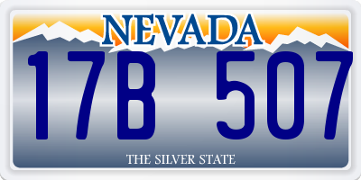 NV license plate 17B507