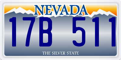 NV license plate 17B511