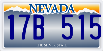 NV license plate 17B515