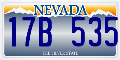 NV license plate 17B535