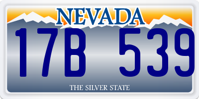 NV license plate 17B539