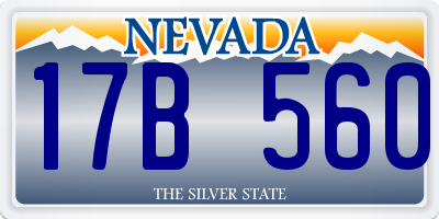 NV license plate 17B560