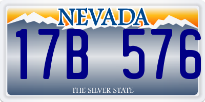 NV license plate 17B576