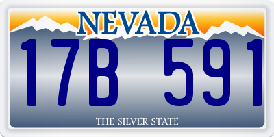 NV license plate 17B591