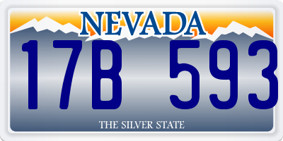 NV license plate 17B593
