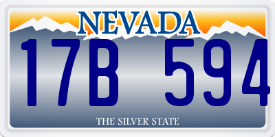 NV license plate 17B594